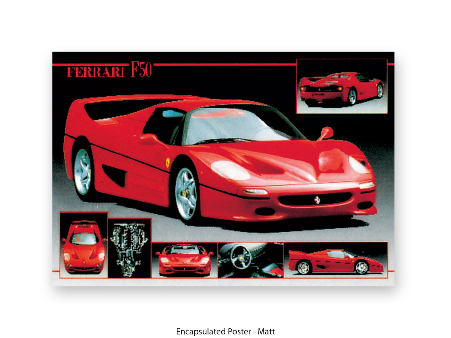 Ferrari F-50 Supercar Collection Poster