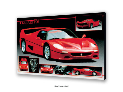 Ferrari F-50 Supercar Collection Poster