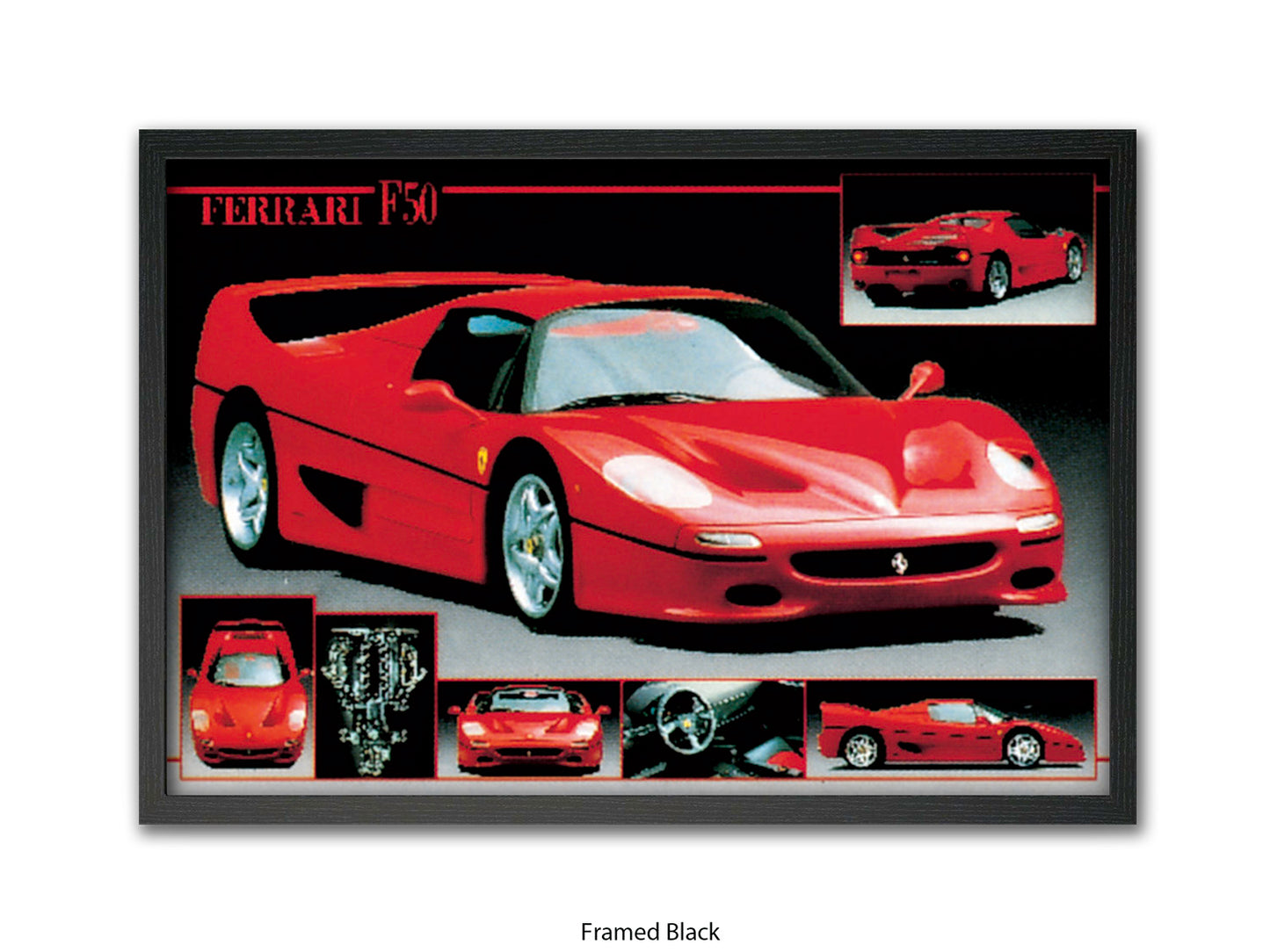 Ferrari F-50 Supercar Collection Poster