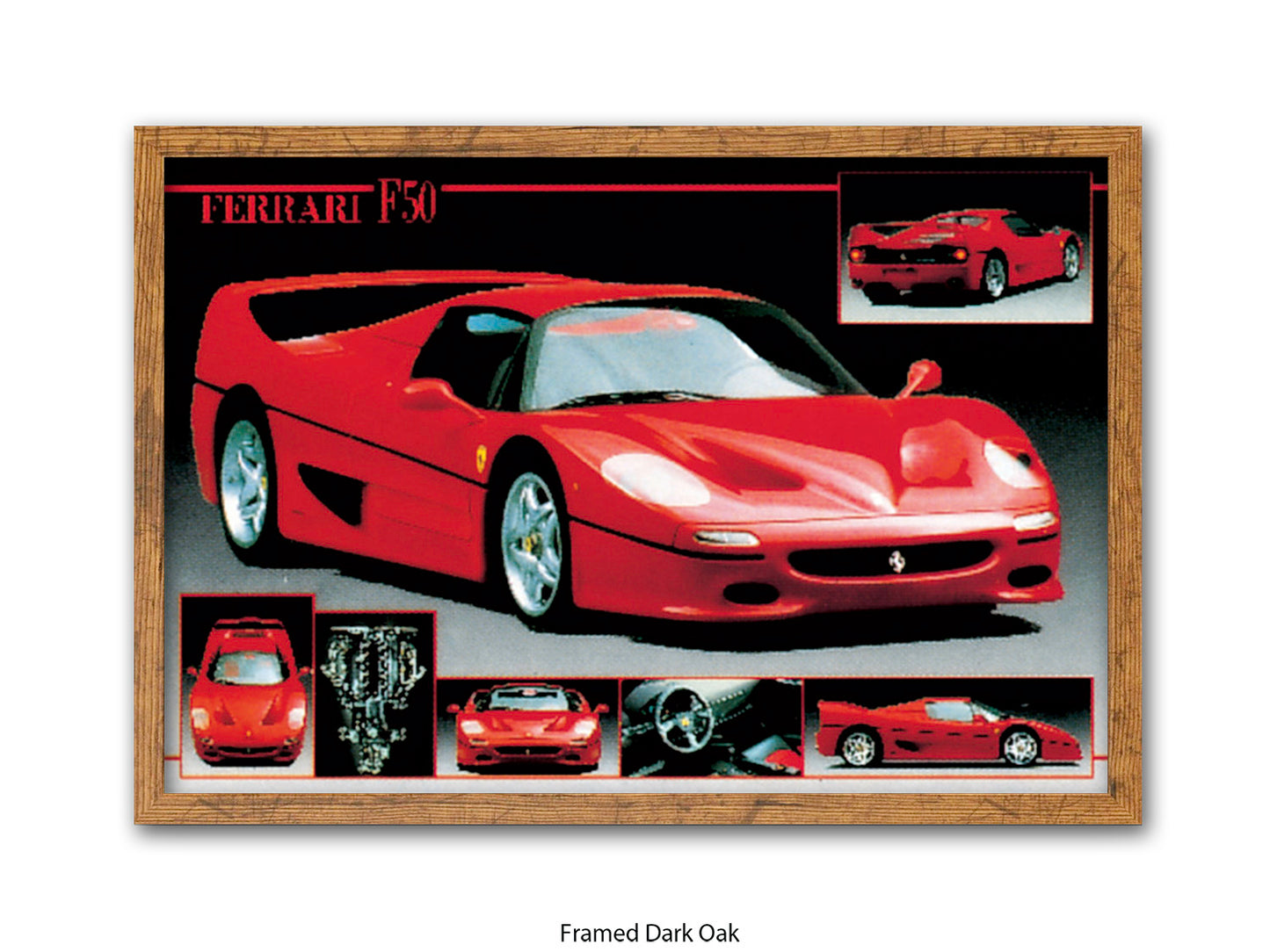 Ferrari F-50 Supercar Collection Poster