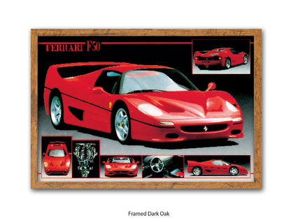 Ferrari F-50 Supercar Collection Poster