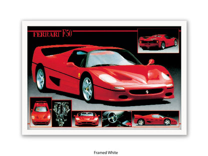 Ferrari F-50 Supercar Collection Poster
