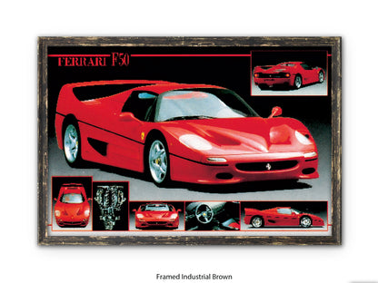Ferrari F-50 Supercar Collection Poster
