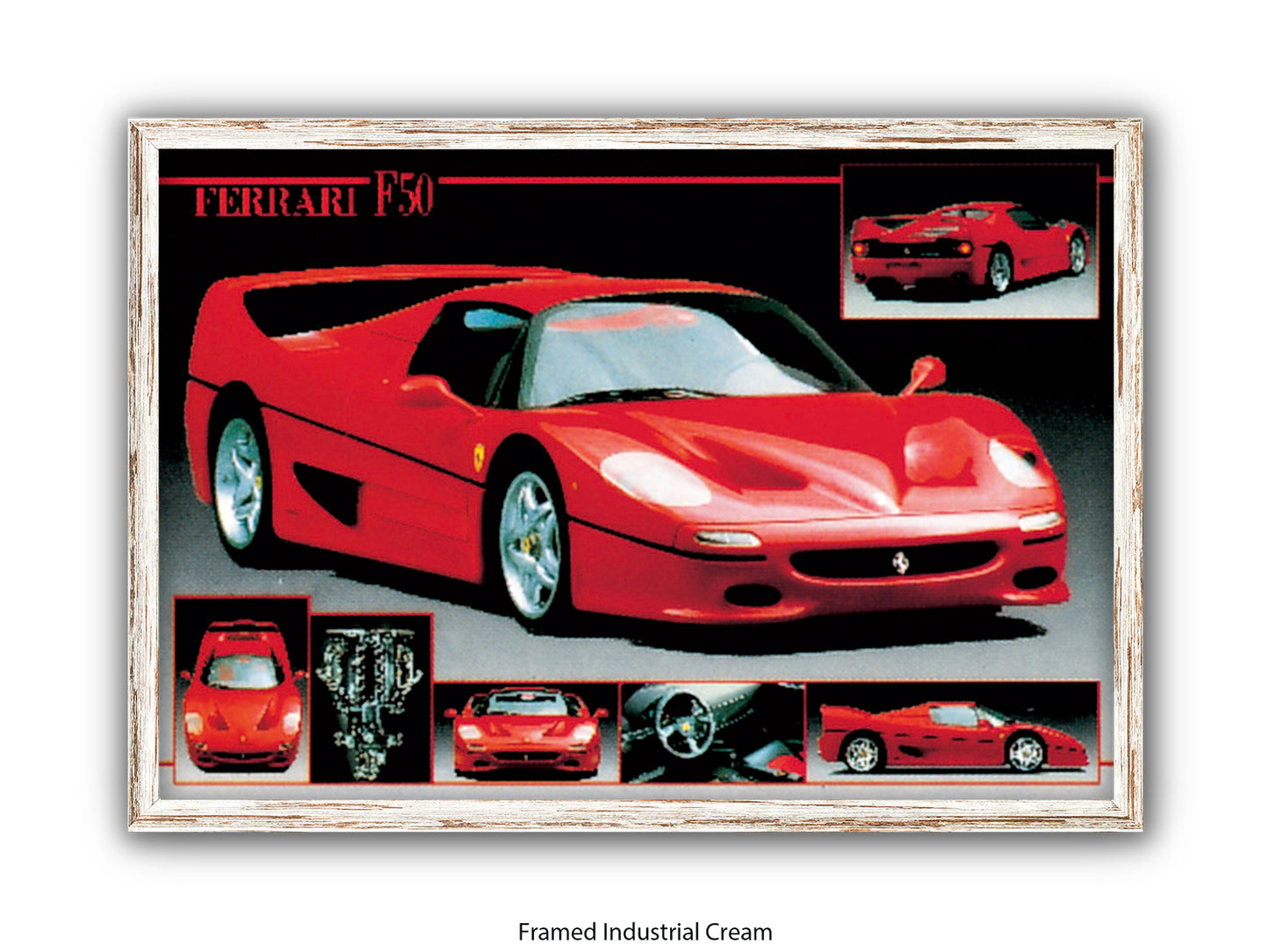 Ferrari F-50 Supercar Collection Poster