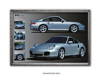 Porsche 911 Turbo Sports Car Poster