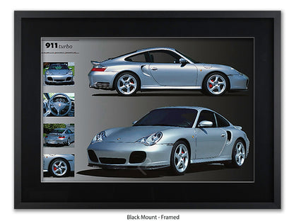 Porsche 911 Turbo Sports Car Poster
