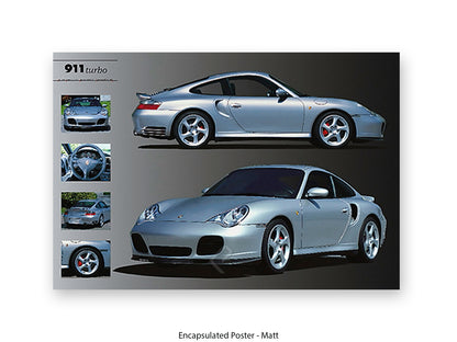 Porsche 911 Turbo Sports Car Poster