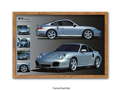 Porsche 911 Turbo Sports Car Poster