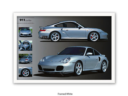 Porsche 911 Turbo Sports Car Poster