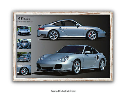 Porsche 911 Turbo Sports Car Poster