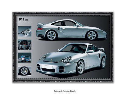 Porsche 911 GT2 Sports Car Poster