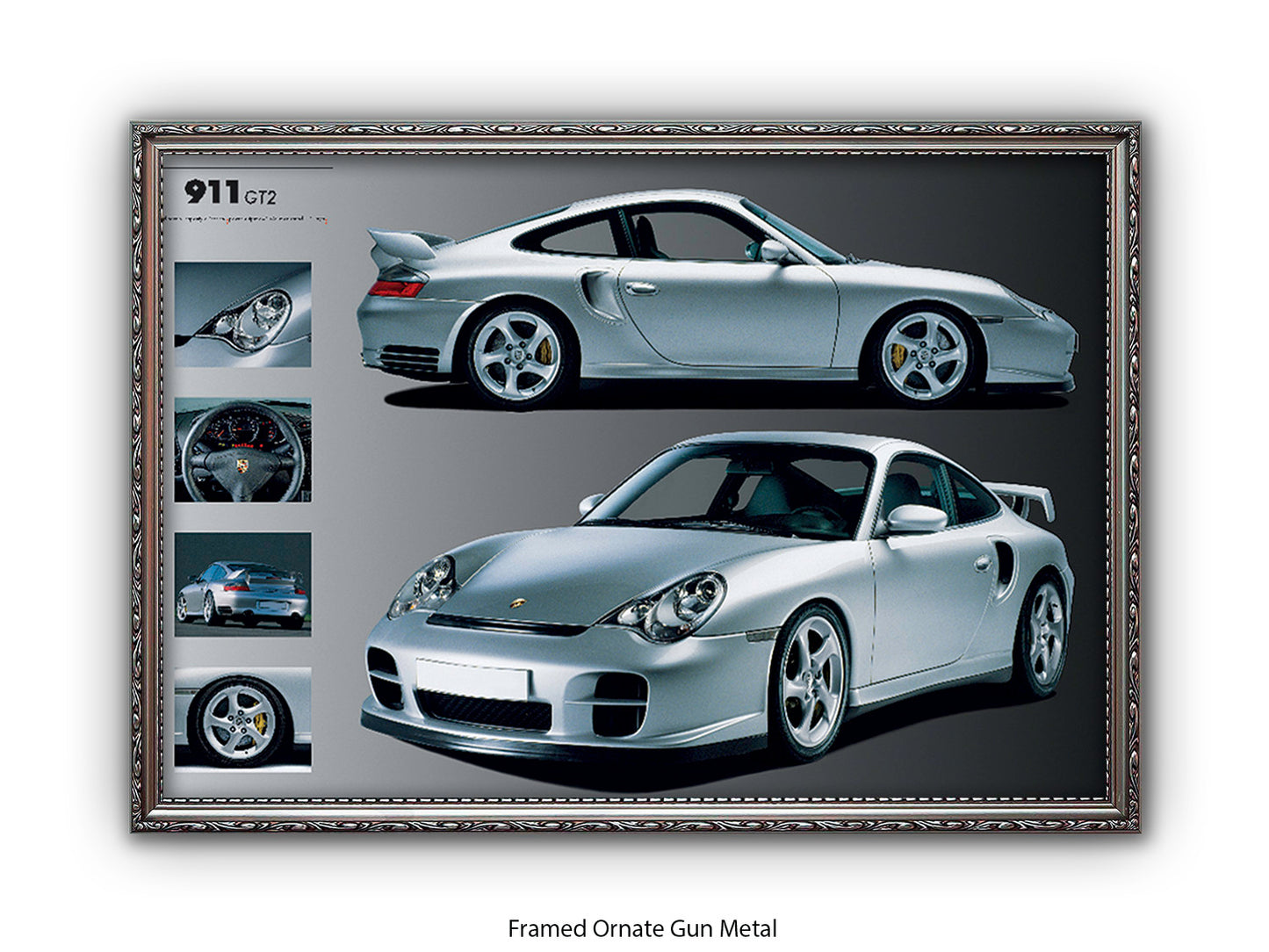 Porsche 911 GT2 Sports Car Poster