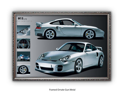 Porsche 911 GT2 Sports Car Poster