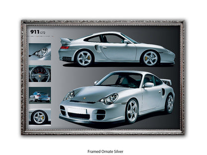 Porsche 911 GT2 Sports Car Poster