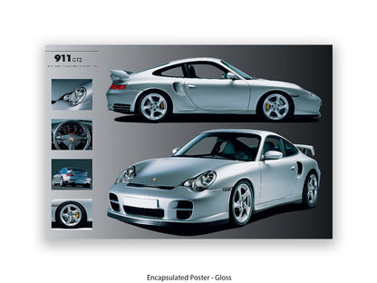 Porsche 911 GT2 Sports Car Poster