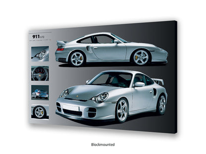 Porsche 911 GT2 Sports Car Poster