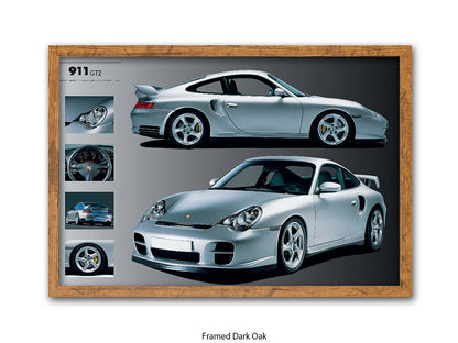 Porsche 911 GT2 Sports Car Poster