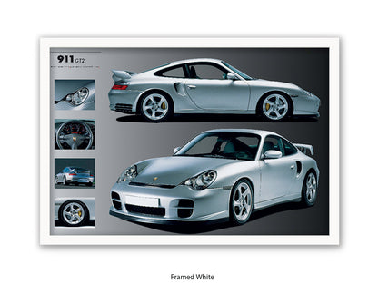 Porsche 911 GT2 Sports Car Poster