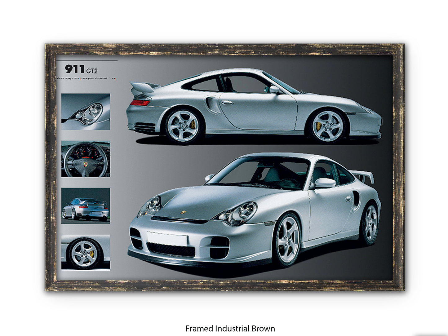 Porsche 911 GT2 Sports Car Poster