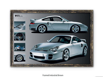 Porsche 911 GT2 Sports Car Poster