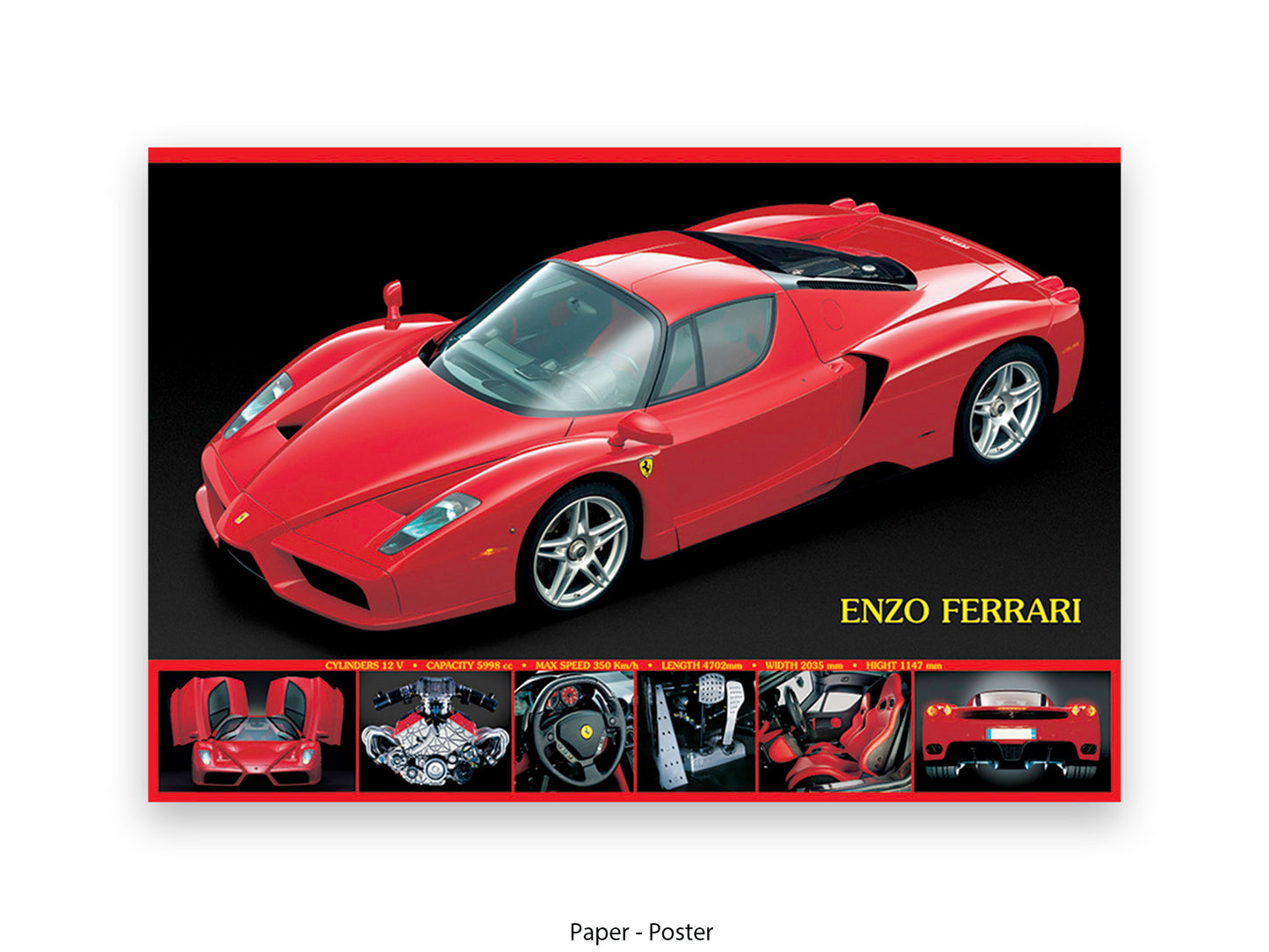Ferrari Enzo Supercar Poster