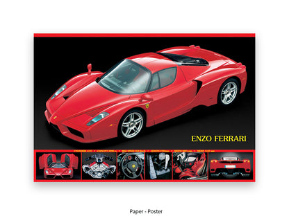 Ferrari Enzo Supercar Poster