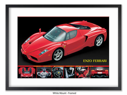 Ferrari Enzo Supercar Poster