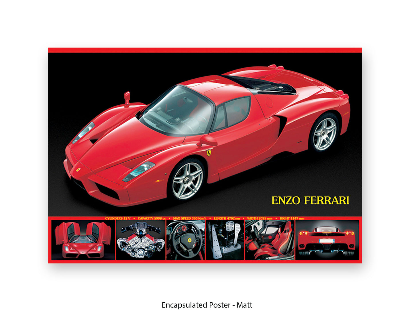 Ferrari Enzo Supercar Poster