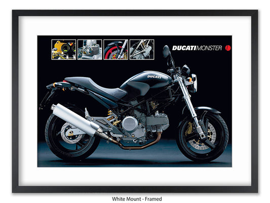 Ducati Monster Sports Bike Poster