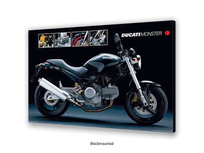 Ducati Monster Sports Bike Poster