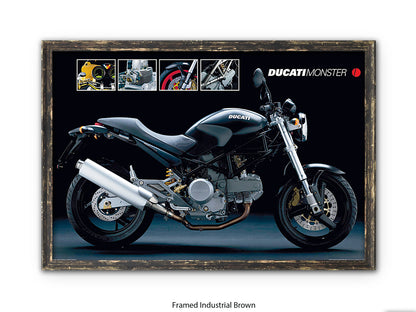 Ducati Monster Sports Bike Poster
