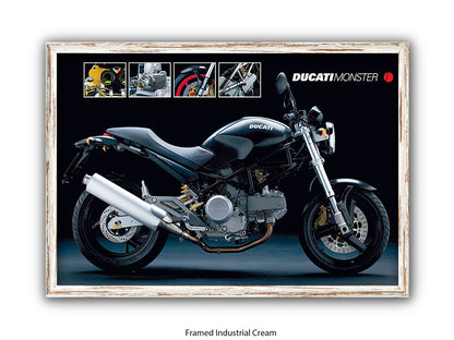 Ducati Monster Sports Bike Poster