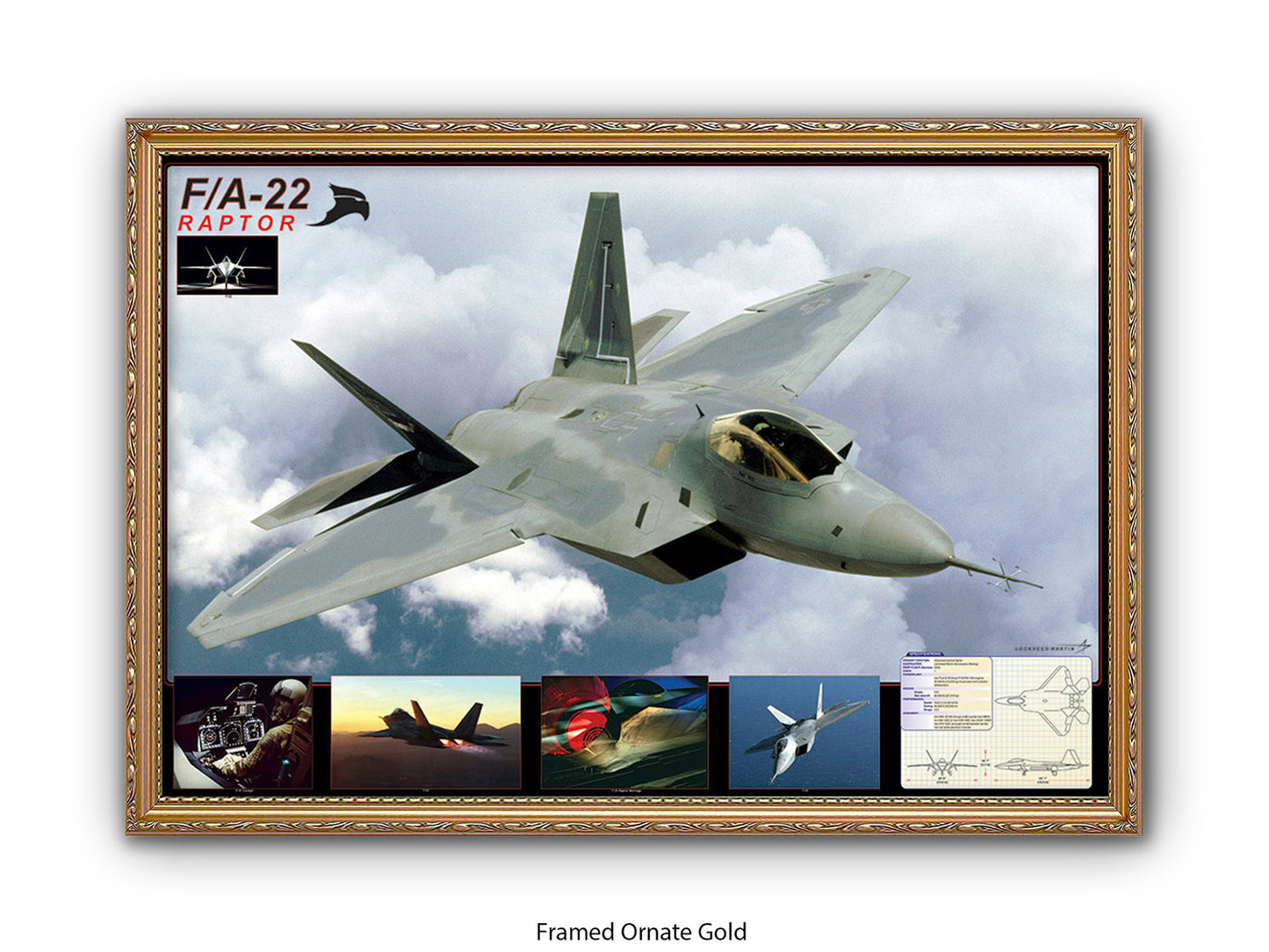 F/A-22 Raptor Stealth Fighter Poster