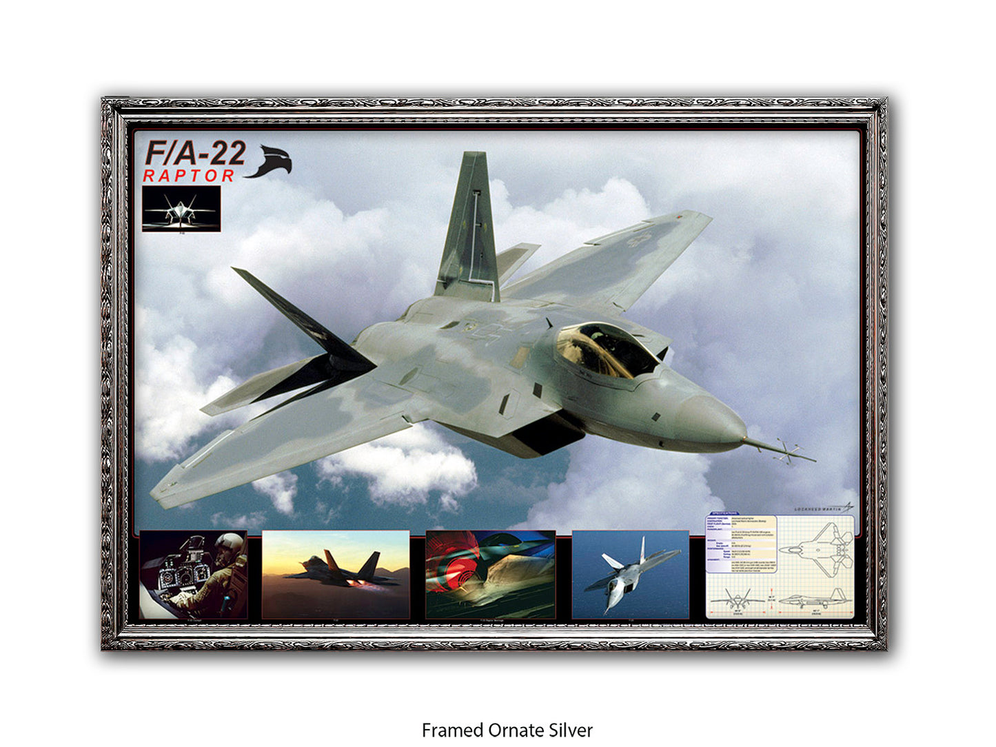 F/A-22 Raptor Stealth Fighter Poster