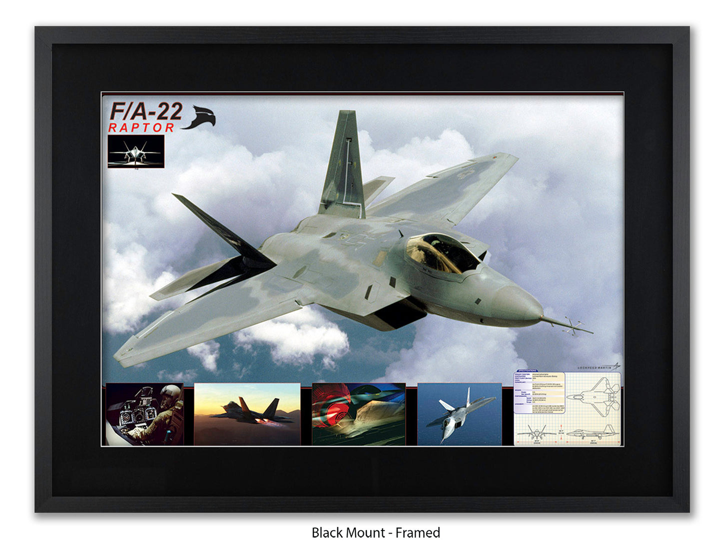 F/A-22 Raptor Stealth Fighter Poster