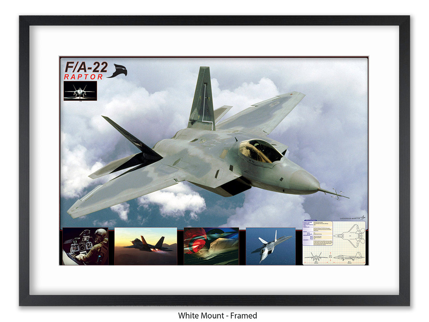 F/A-22 Raptor Stealth Fighter Poster