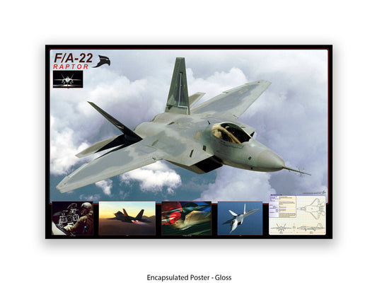 F/A-22 Raptor Stealth Fighter Poster