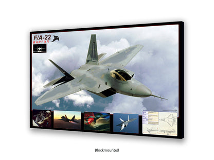 F/A-22 Raptor Stealth Fighter Poster