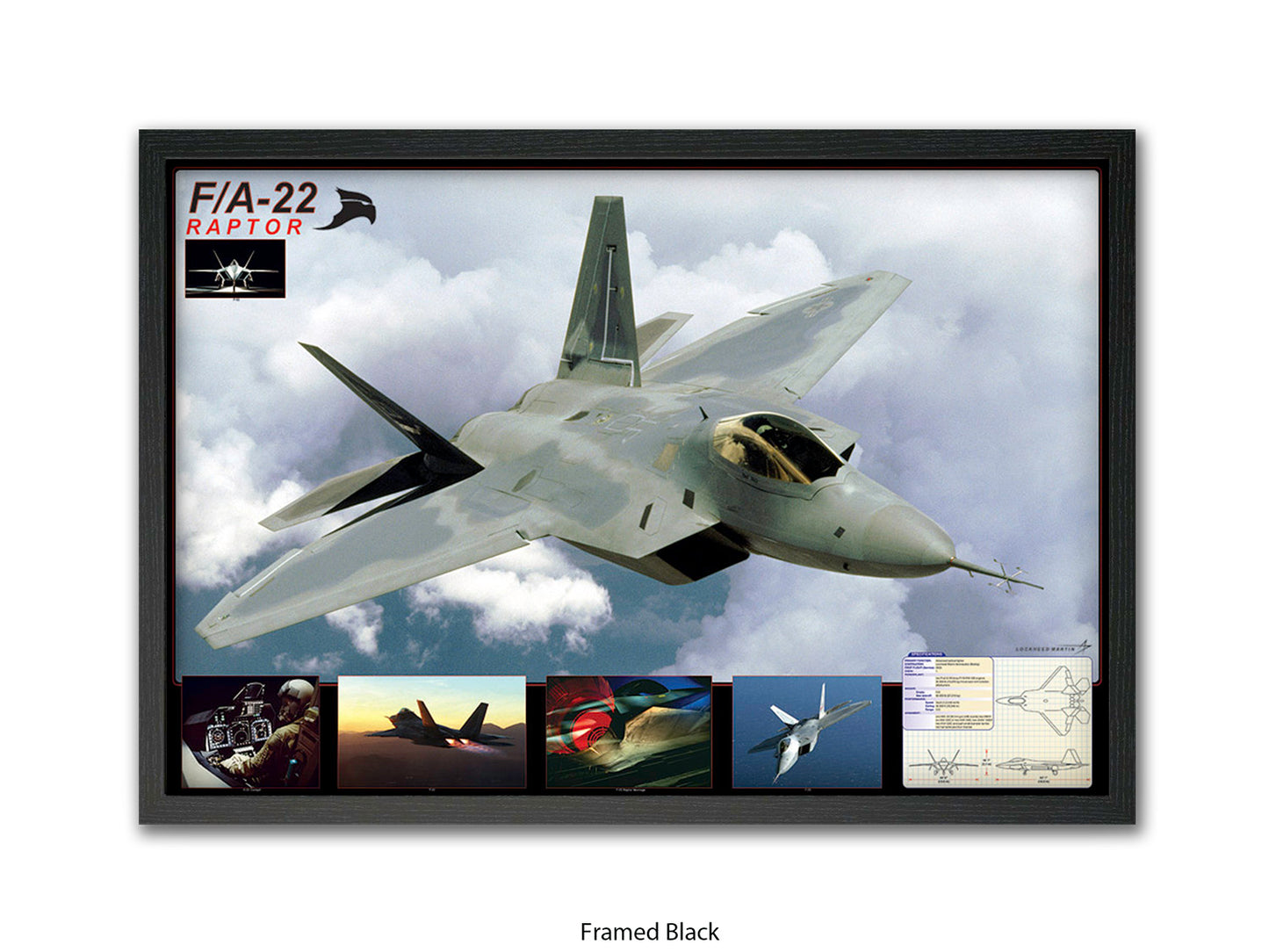 F/A-22 Raptor Stealth Fighter Poster