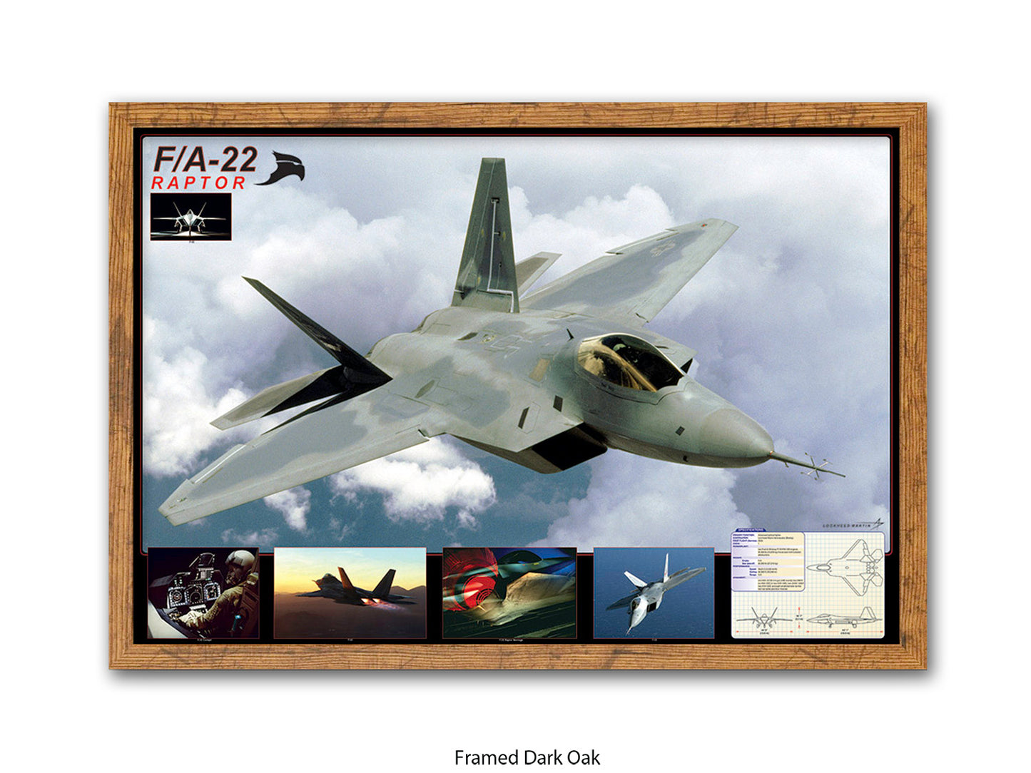 F/A-22 Raptor Stealth Fighter Poster