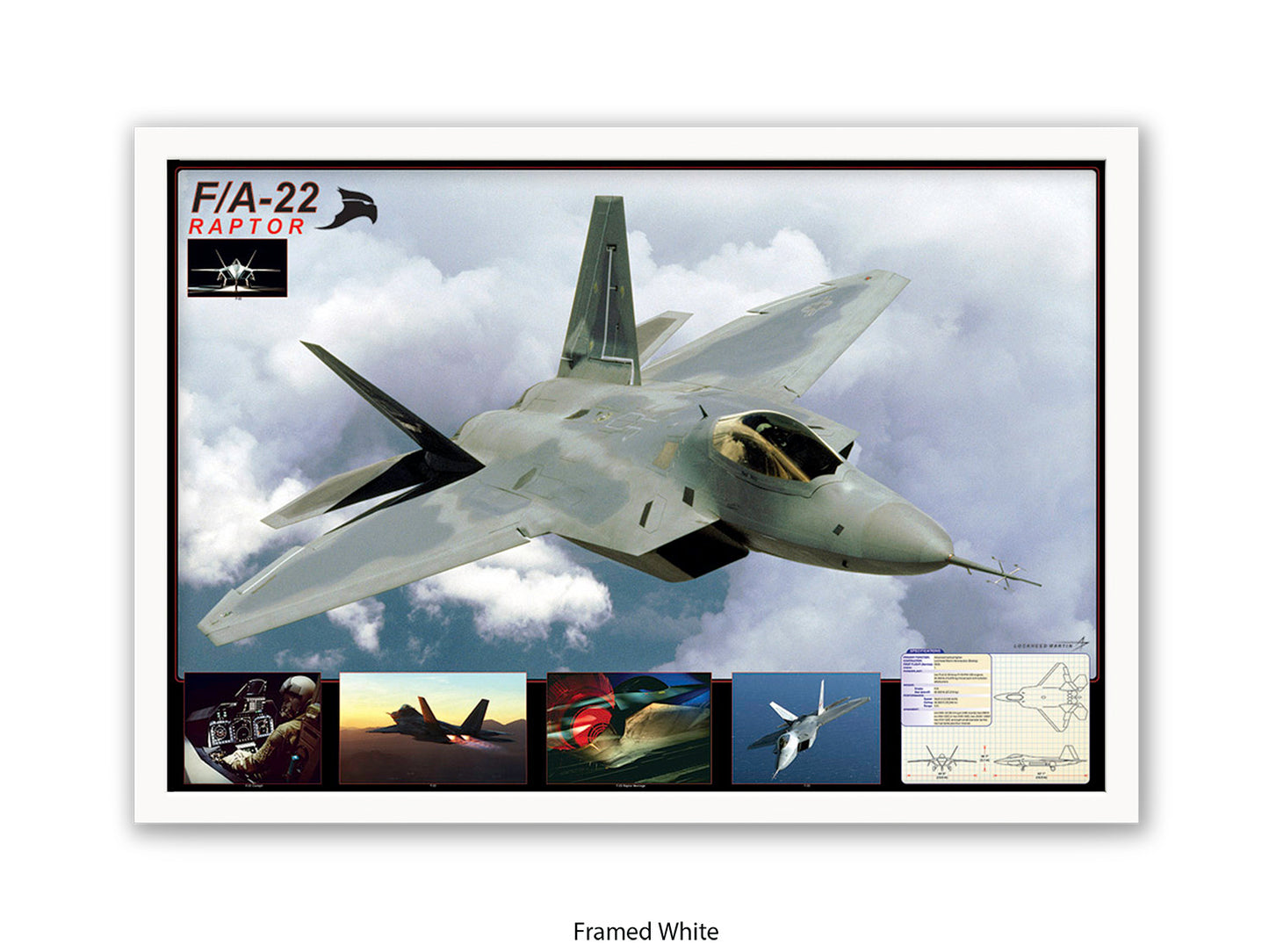 F/A-22 Raptor Stealth Fighter Poster