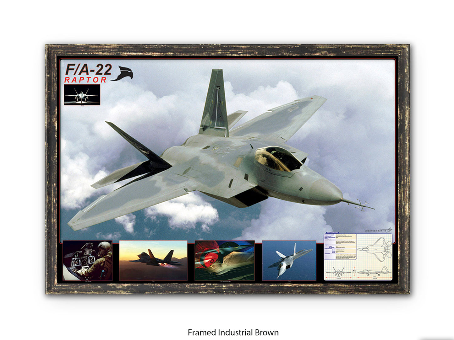 F/A-22 Raptor Stealth Fighter Poster