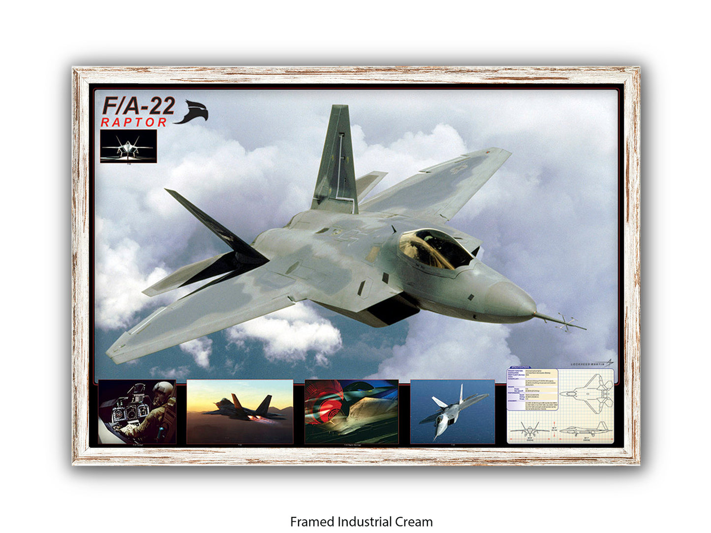 F/A-22 Raptor Stealth Fighter Poster