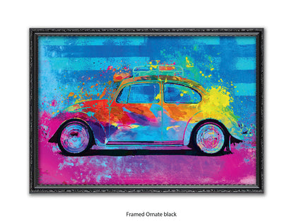 Splash Buggy VW Beetle Fun Car Poster
