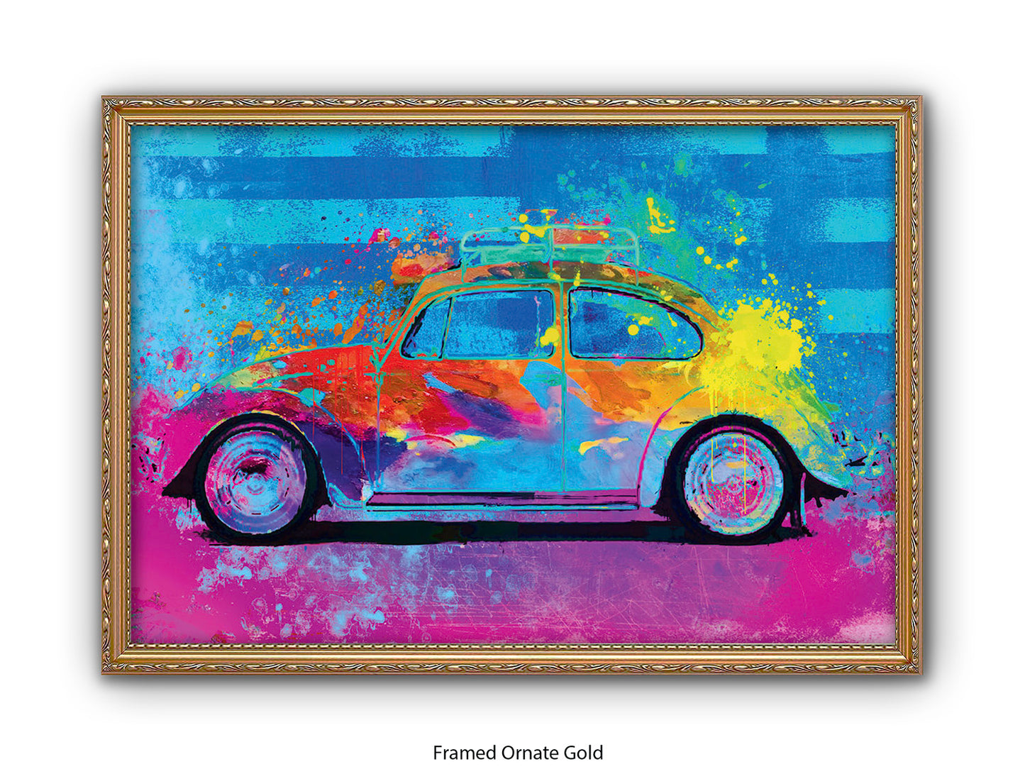 Splash Buggy VW Beetle Fun Car Poster