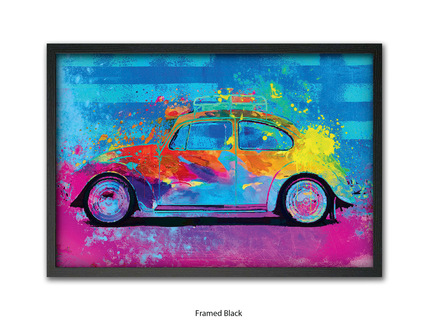 Splash Buggy VW Beetle Fun Car Poster