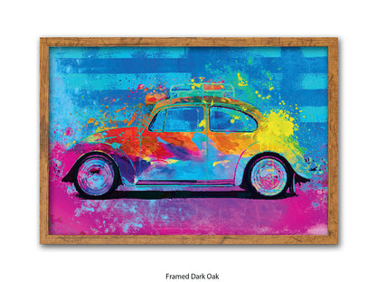 Splash Buggy VW Beetle Fun Car Poster