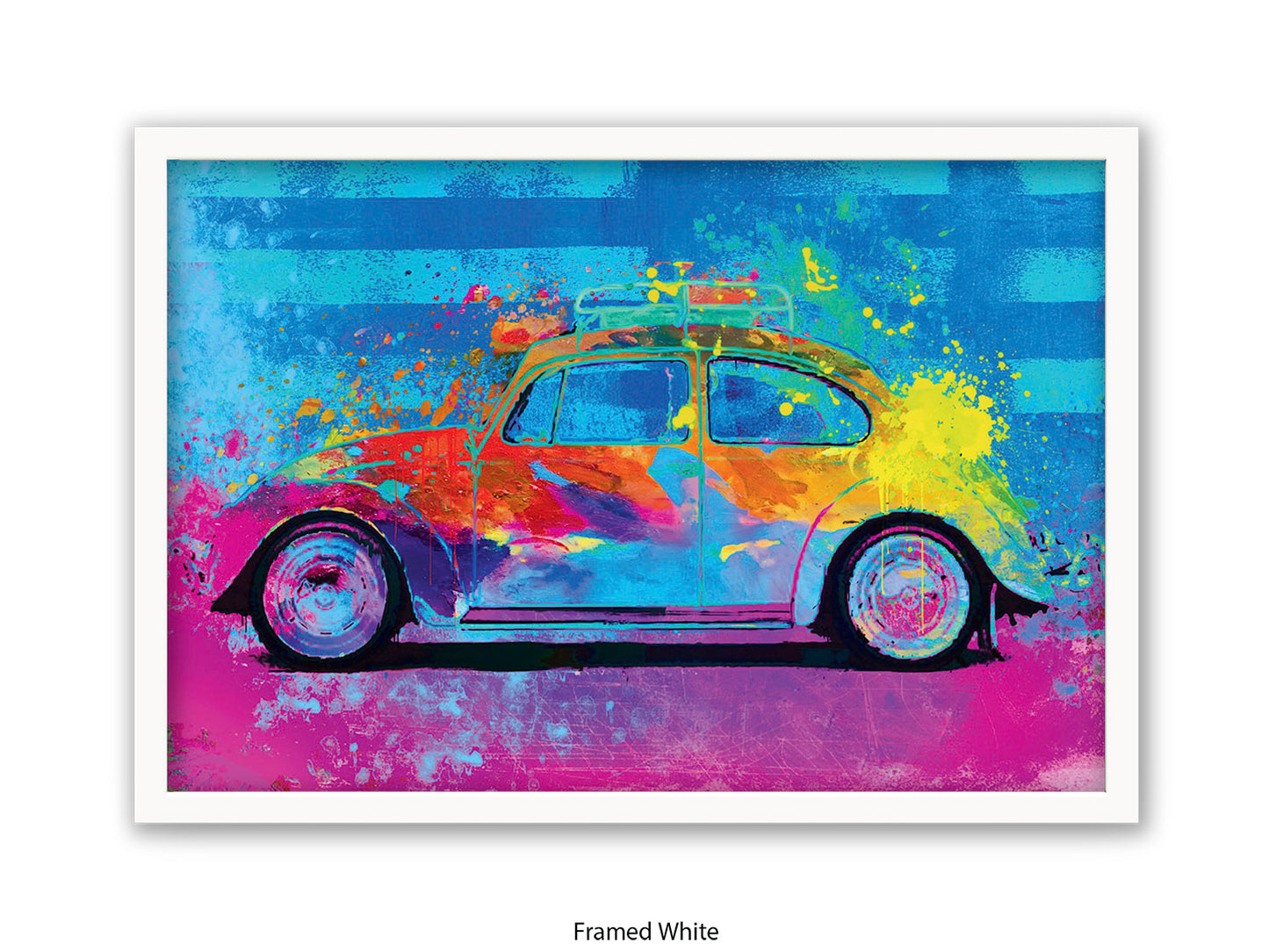 Splash Buggy VW Beetle Fun Car Poster