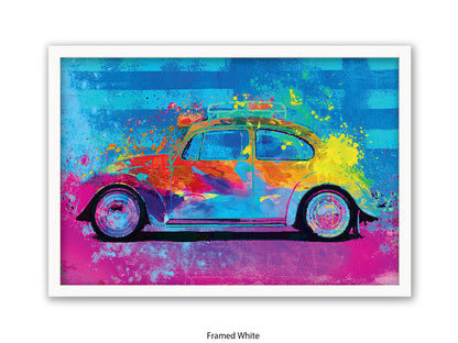 Splash Buggy VW Beetle Fun Car Poster