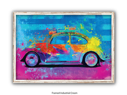 Splash Buggy VW Beetle Fun Car Poster